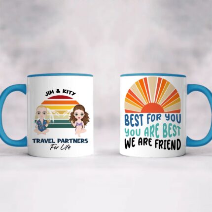 Contrasting Color Handle & Interior (11oz / 15oz) Coffee Mug